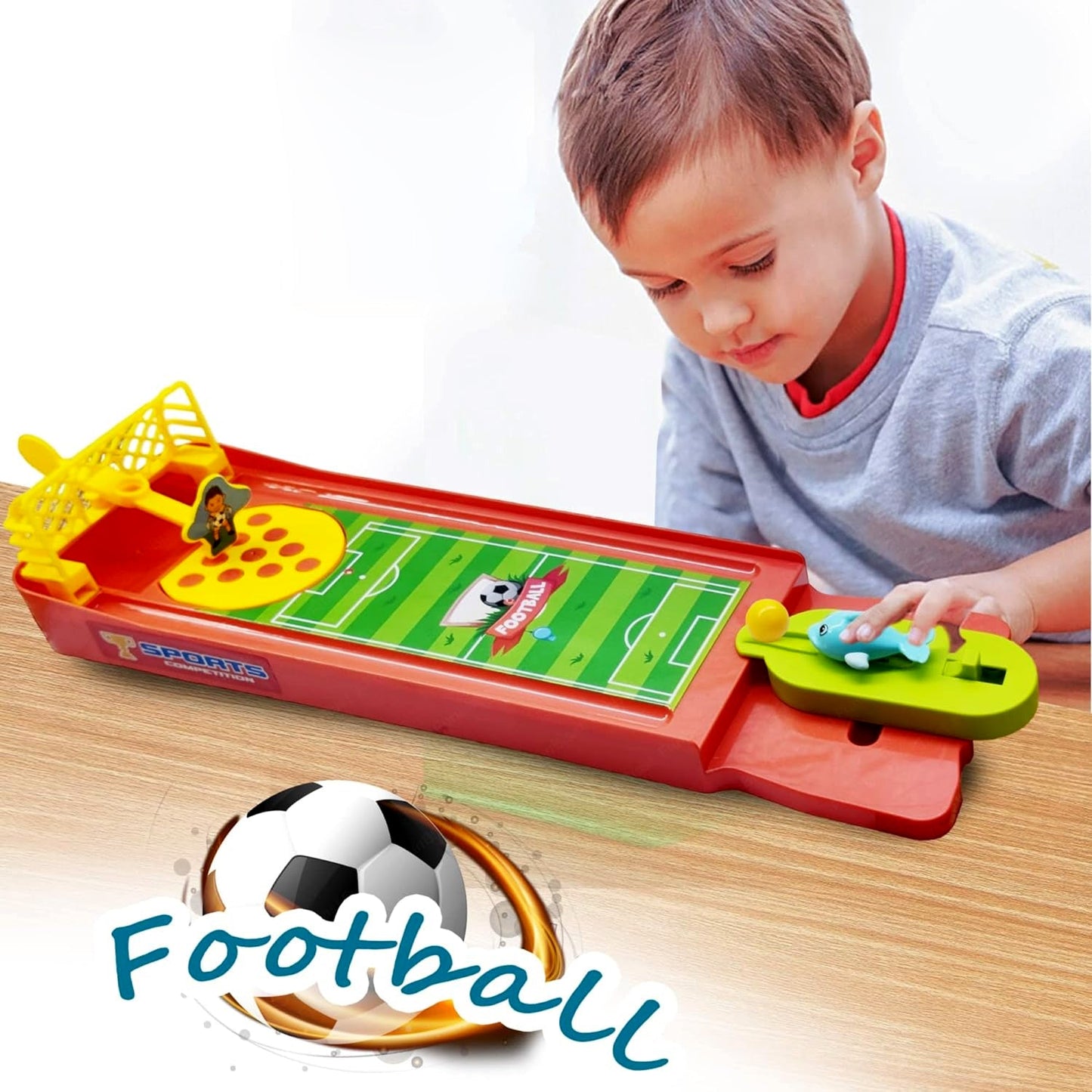 Mini Table Top Finger Football Game for Kids-Desktop Game for Kids & Adults, Fun Indoor Finger Bowling Game for Boys & Girls, Family Board Game