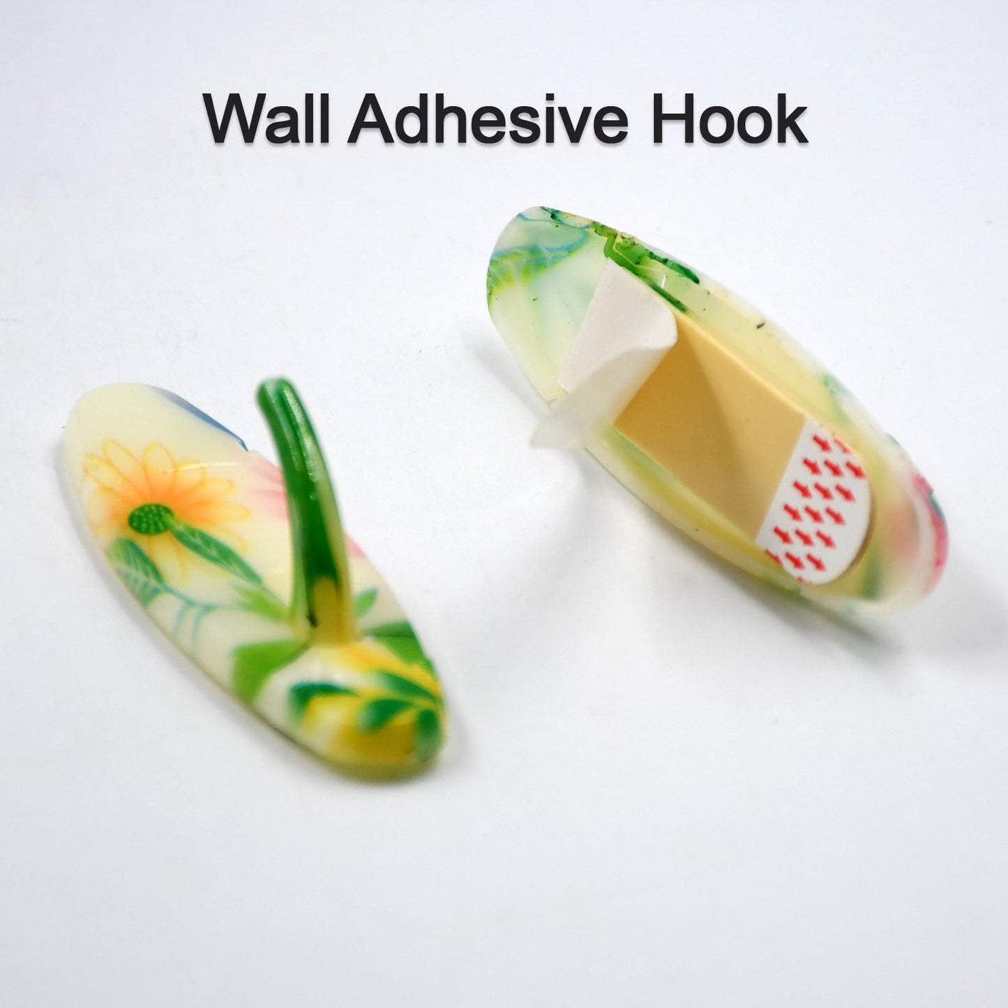 Plastic sticky hooks for kitchen and bathroom