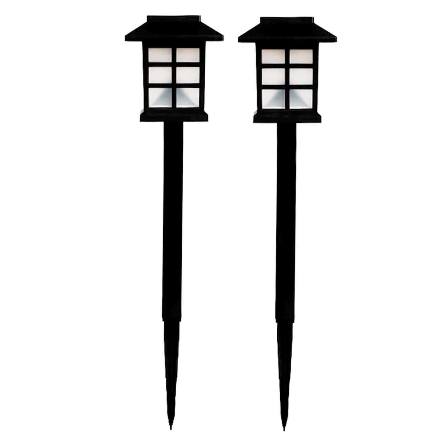 Solar Garden Lights, Outdoor Solar Landscape Lights, Waterproof Outdoor Solar Lights Walkway for Patio, Lawn, Yard, and Landscape (Pack of 2)