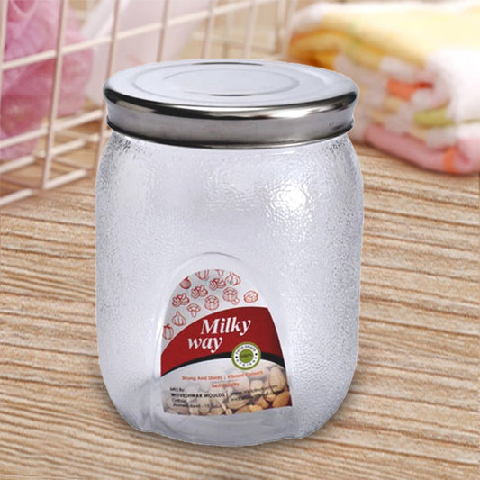 2000 ml airtight glass mason jar for kitchen storage and food preservation.