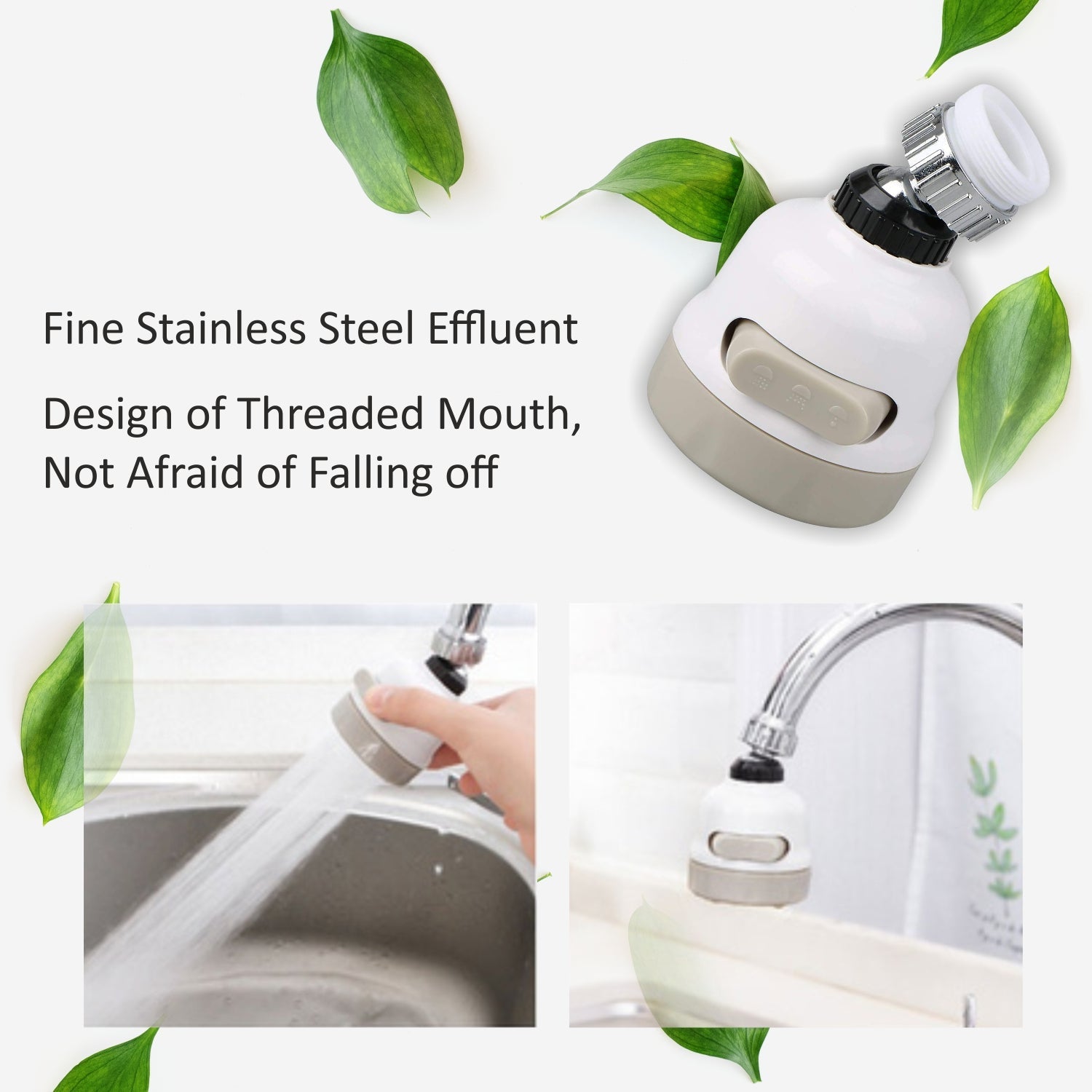 Faucet filter sprayer with splash-proof feature