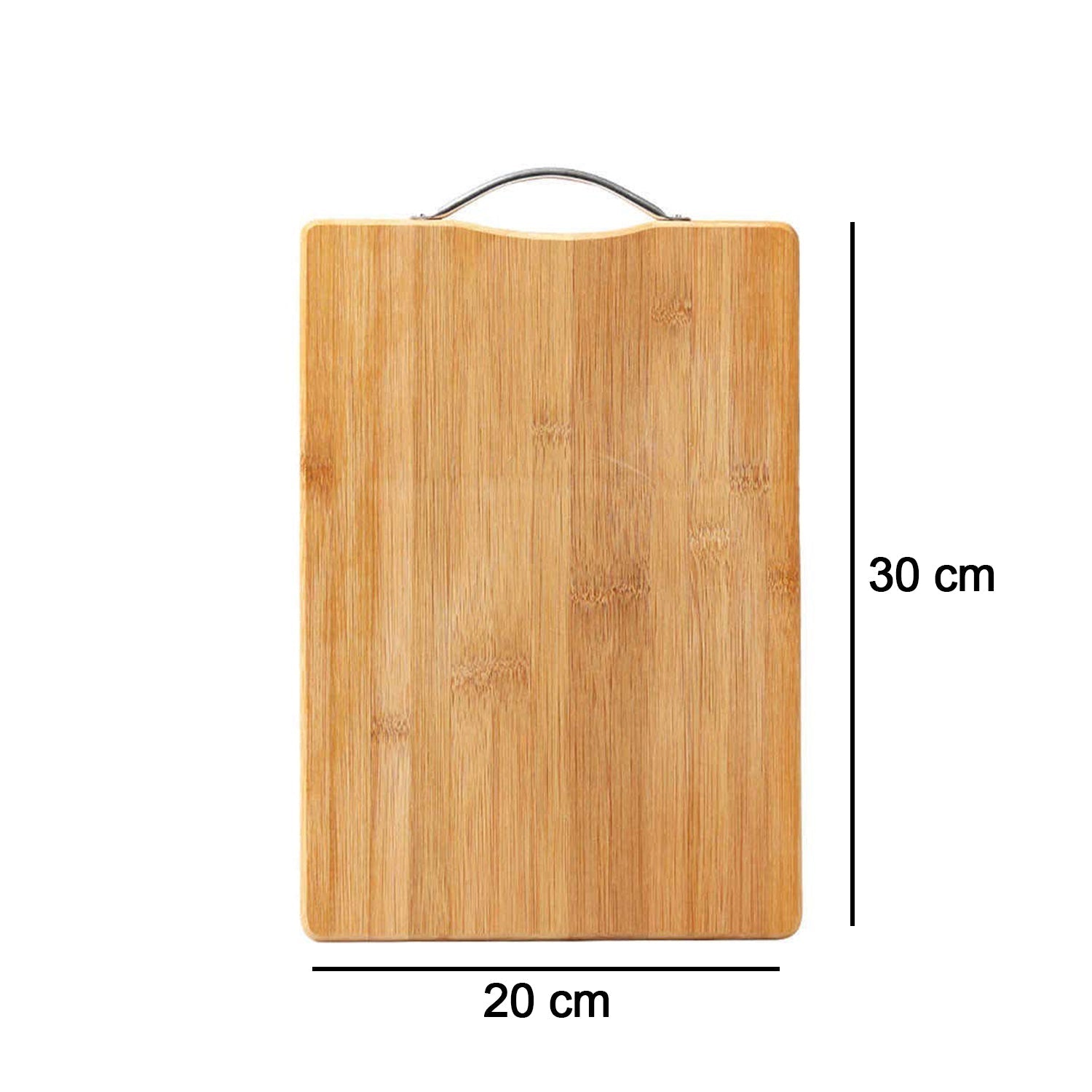 Anti-slip chopping board with wooden surface.