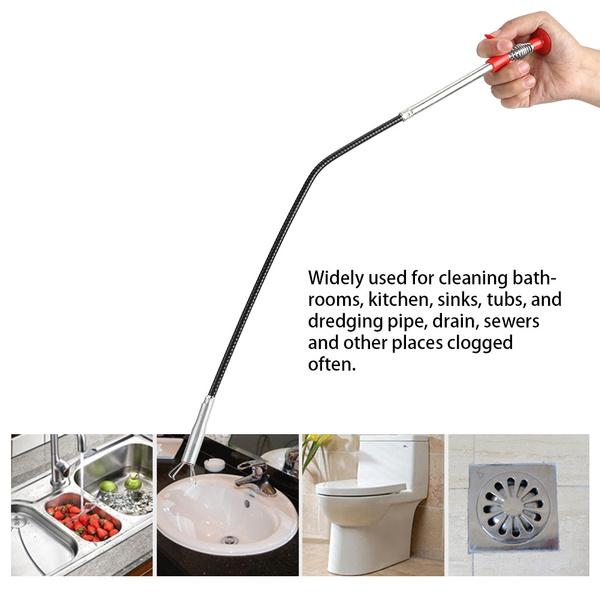 Metal Wire Brush Sink Cleaning Hook Sewer Dredging Device