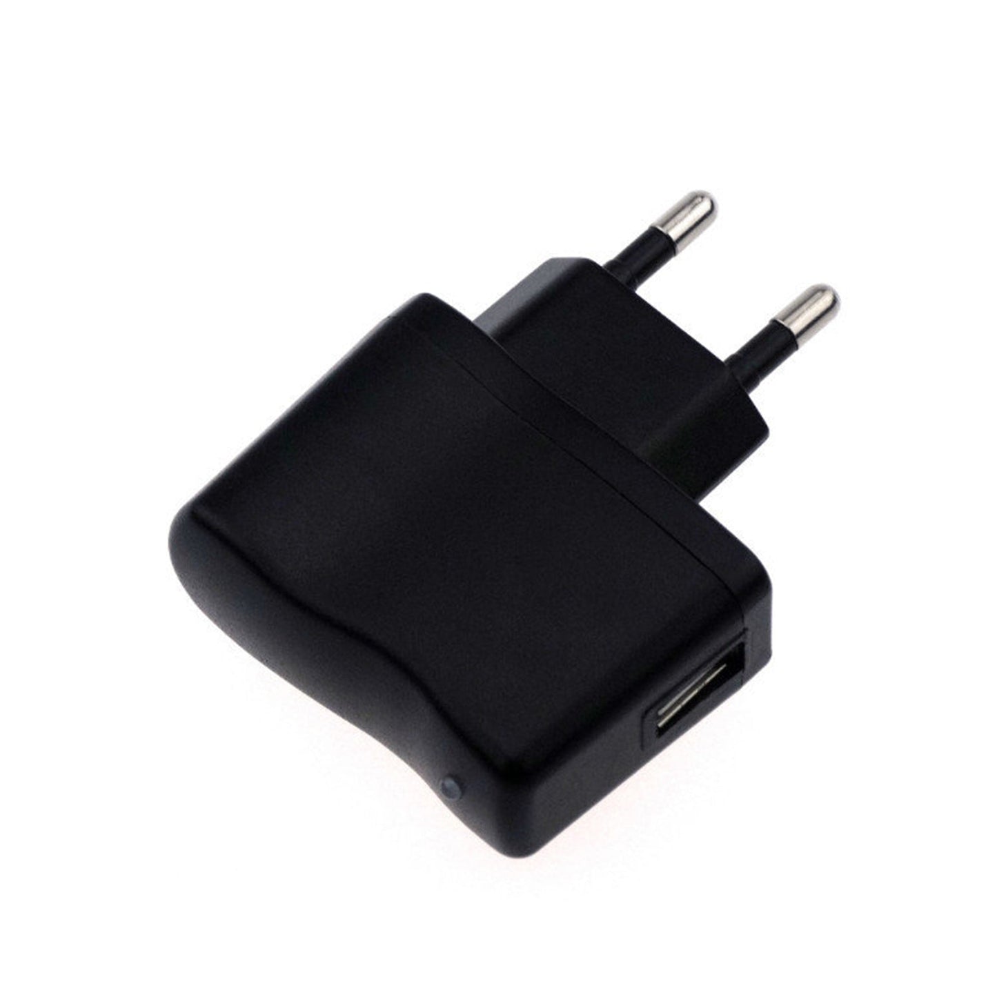 USB wall charger compatible with iPhone, Android, and other smartphones, featuring multiple ports