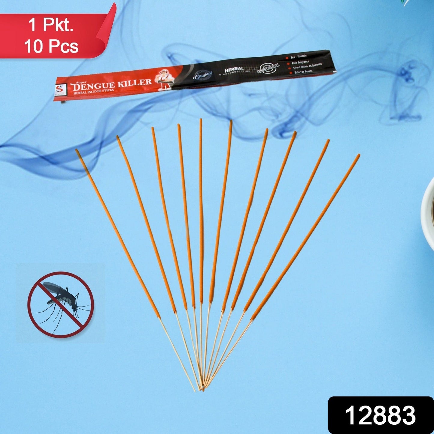 Mosquito Agarbatti Stick Herbal Mosquito Agarbatti  (1 Packet / 10 Sticks) (Incense Stick)