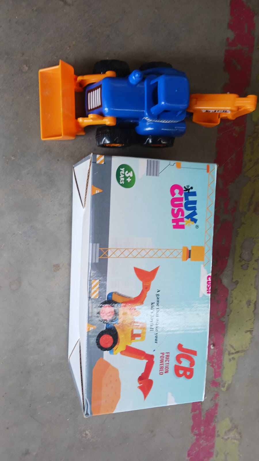 Friction Powered Construction JCB for Kids (1 Pc)